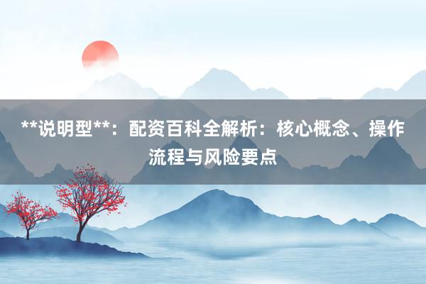 **说明型**：配资百科全解析：核心概念、操作流程与风险要点