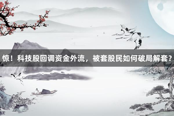 惊！科技股回调资金外流，被套股民如何破局解套？